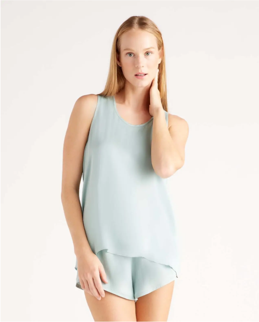 100% Washable Silk Pajama Tank
