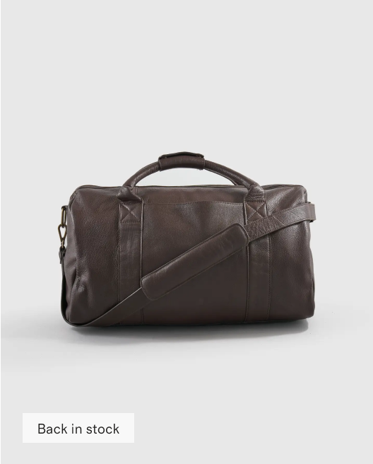Nappa Leather Duffle Bag