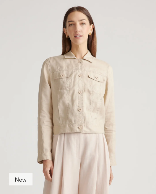 100% European Linen Jacket
