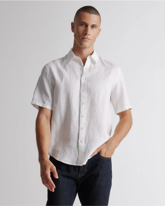 100% European Linen Short Sleeve Shirt
