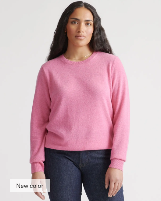 Mongolian Cashmere Crewneck Sweater