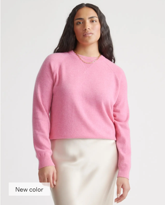 Mongolian Shrunken Cashmere Sweatshirt