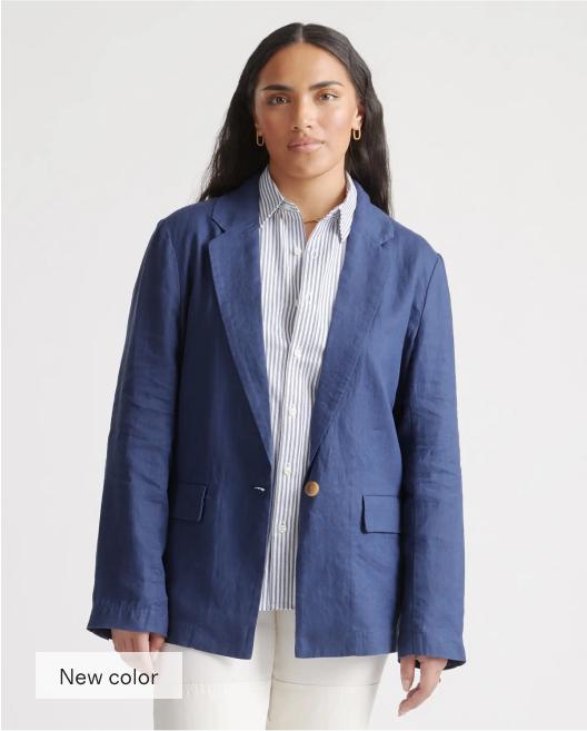 100% European Linen Blazer