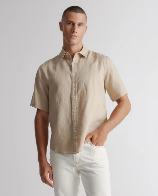 100% European Linen Short Sleeve Shirt
