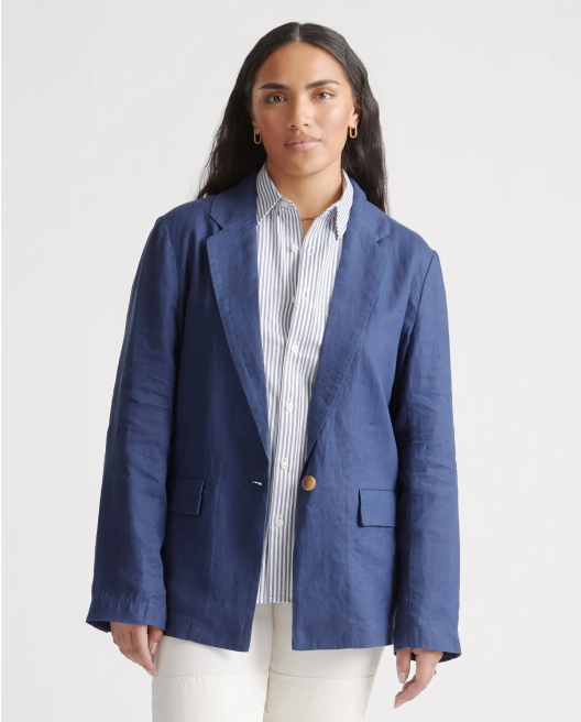 100% European Linen Blazer