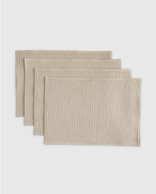 Organic Airy Gauze Placemats (Set of 4)