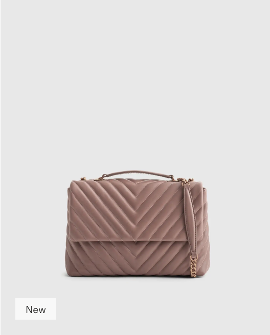 Italian Leather Quilted Convertible Shoulder Bag