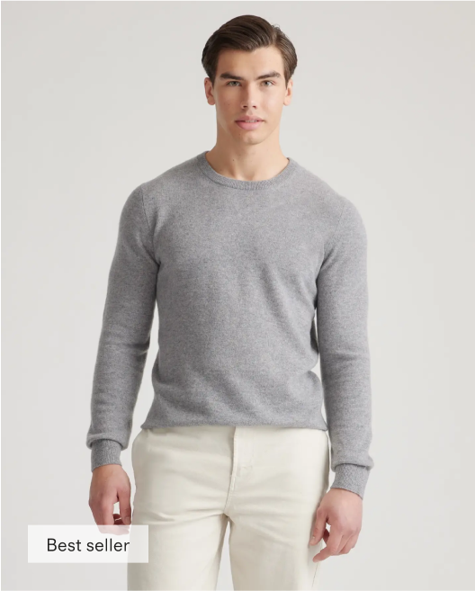Mongolian Cashmere Crewneck Sweater