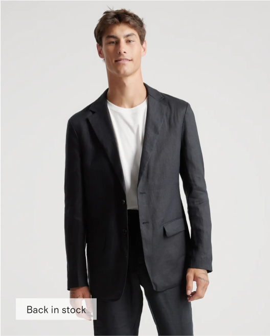 100% European Linen Blazer