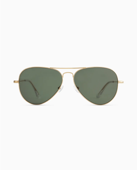 Halston Polarized Stainless Steel Aviator Sunglasses
