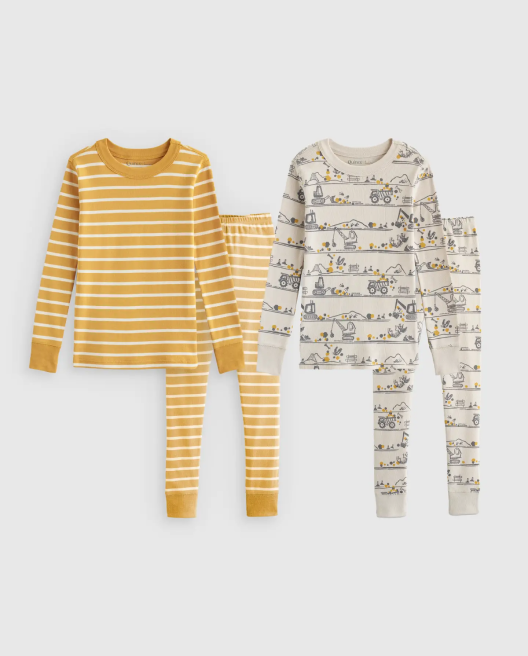 100% Organic Cotton Tight Fit Sleep 2-Pack