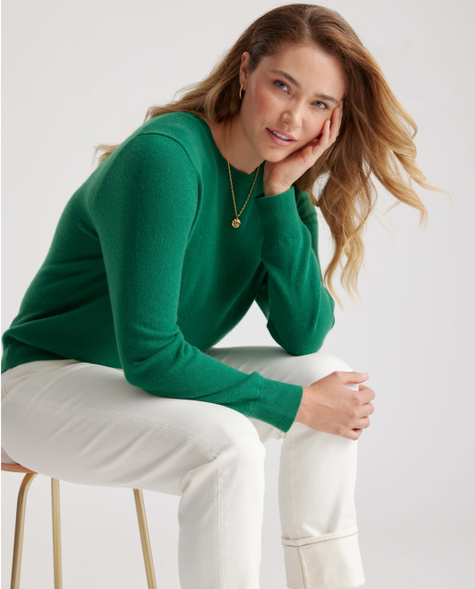 Mongolian Cashmere Crewneck Sweater