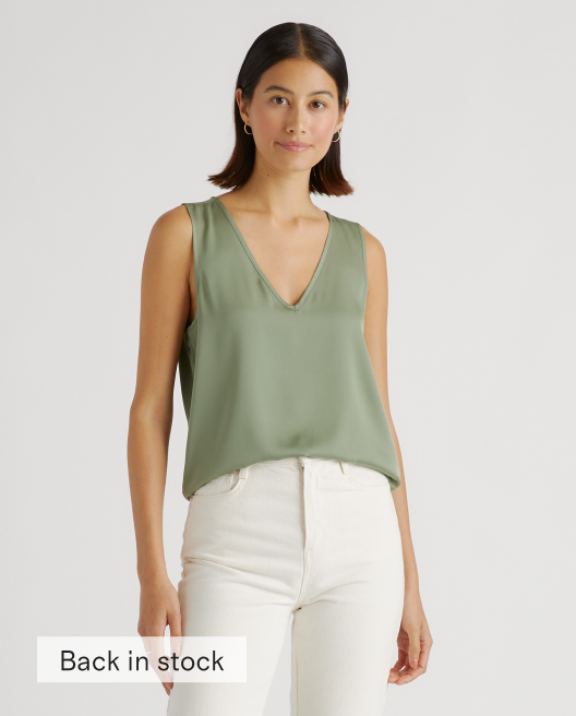 Washable Stretch Silk Tank