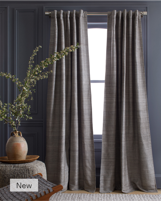 Raw Silk Blackout Curtain