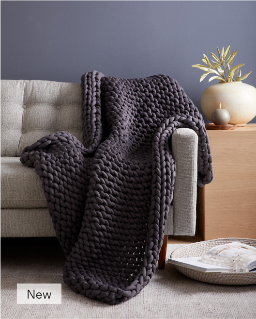 Chunky Knit Weighted Blanket