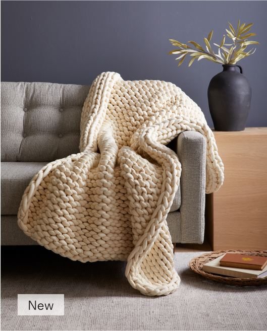 Chunky Knit Weighted Blanket