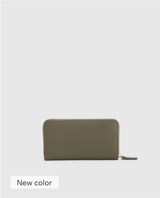 Italian Pebbled Leather Continental Wallet
