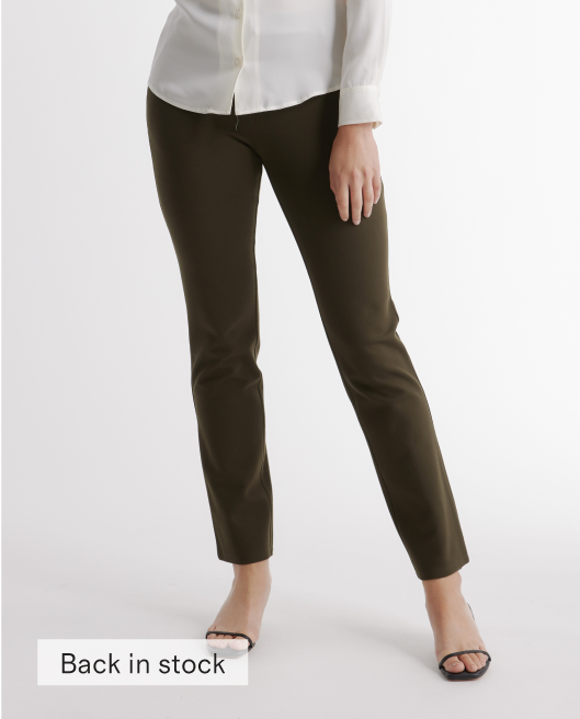 Ultra-Stretch Ponte Straight Leg Pant