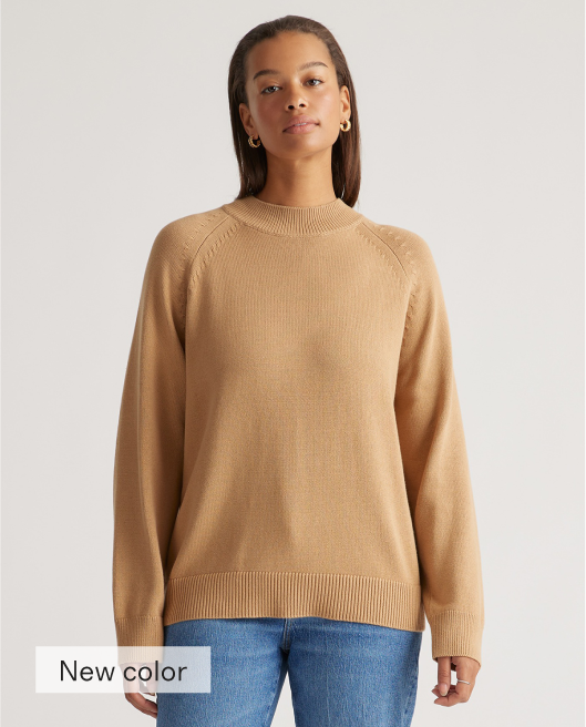 100% Organic Cotton Mockneck Sweater