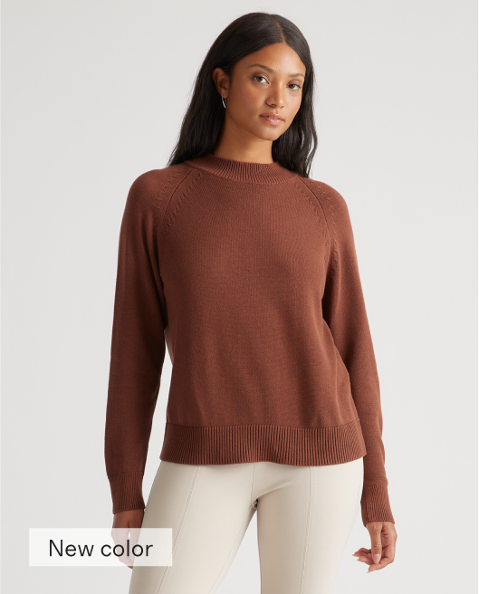 100% Organic Cotton Mockneck Sweater
