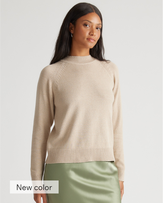100% Organic Cotton Mockneck Sweater