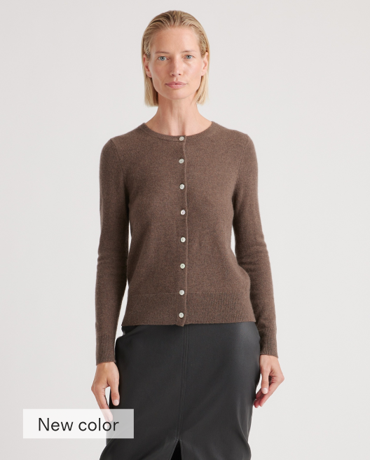 Mongolian Cashmere Cardigan Sweater