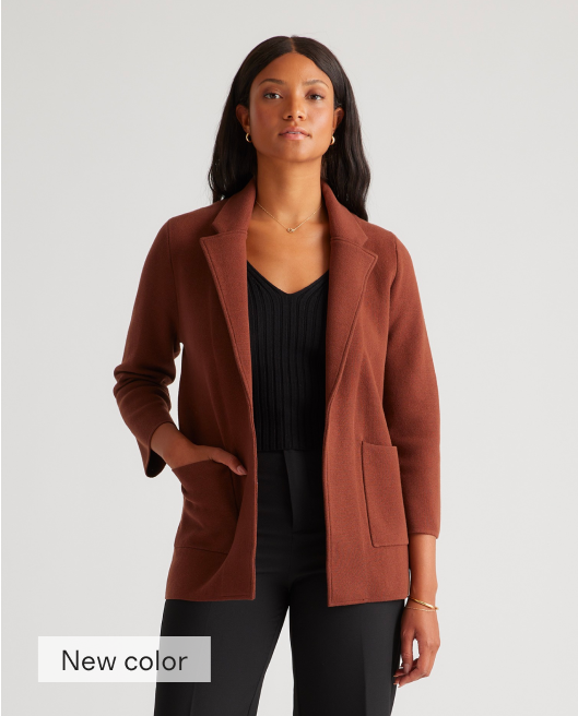 100% Organic Cotton Knit Blazer