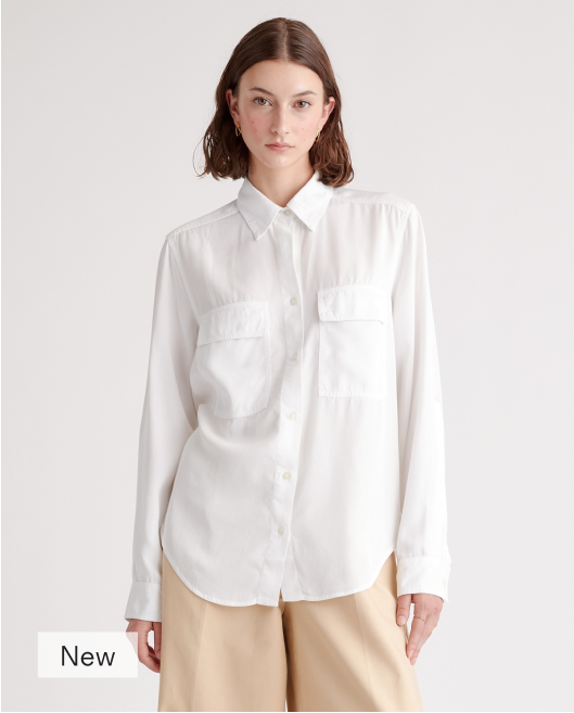 Vintage Wash Tencel Utility Shirt