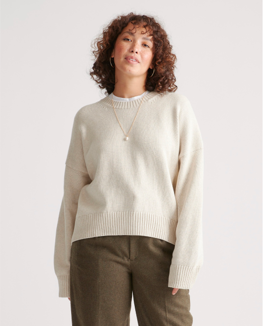 100% Organic Cotton Boyfriend Crew
