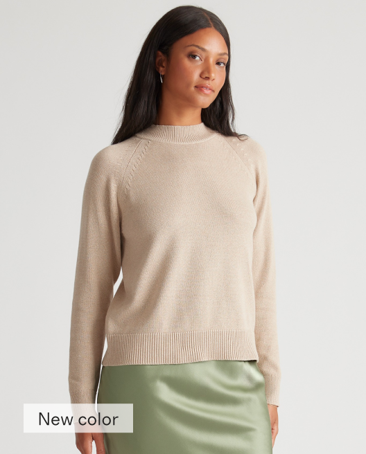 100% Organic Cotton Mockneck Sweater