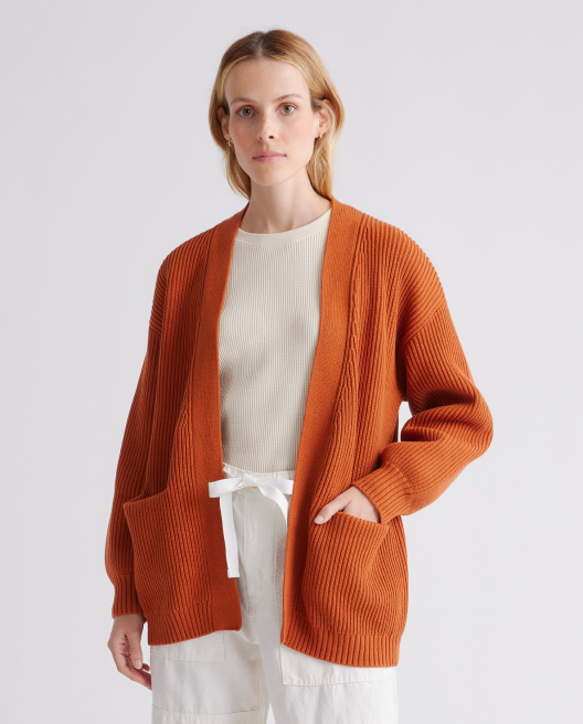 100% Organic Cotton Oversized Cardigan