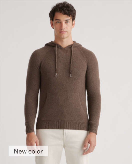 Mongolian Cashmere Pullover Hoodie