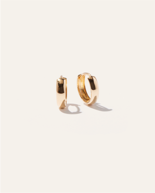 Bold 14k Gold Hoops