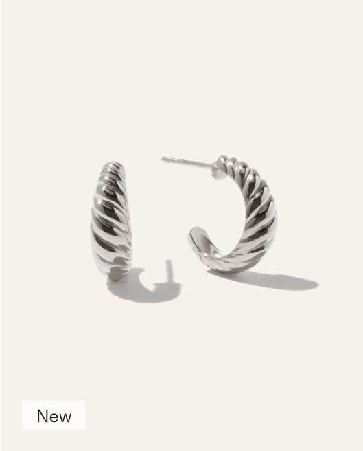 Croissant Hoop Earrings