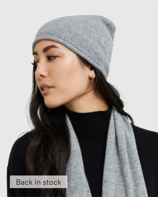 Mongolian Cashmere Slouchy Beanie