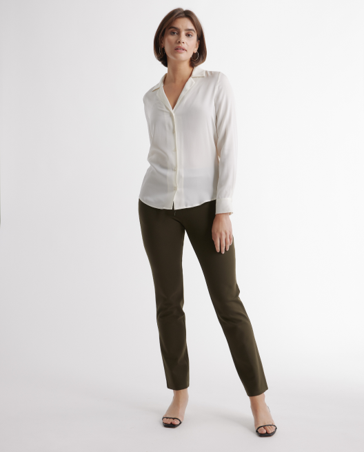 Ultra-Stretch Ponte Straight Leg Pant