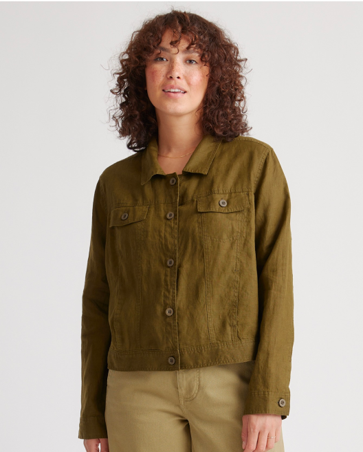 100% European Linen Jacket 