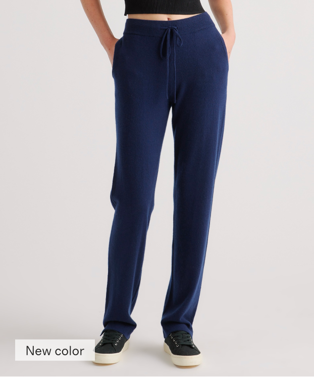 Mongolian Cashmere Straight Leg Pant
