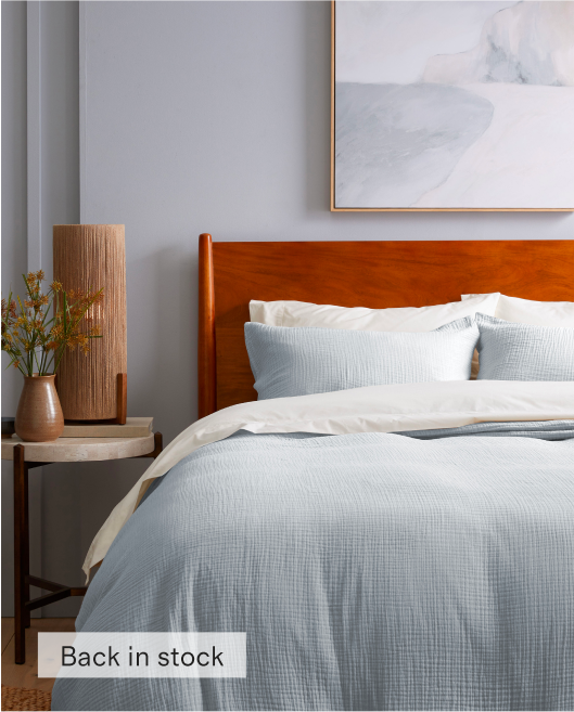 Organic Airy Gauze Sham Set 