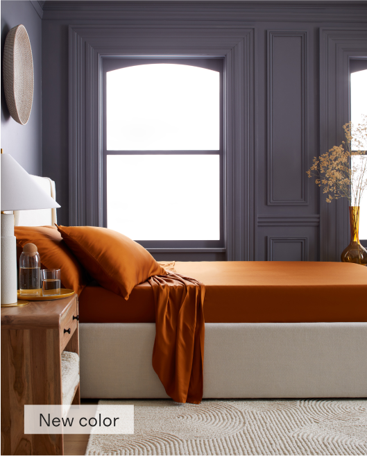 Luxury Organic Sateen Border Sheet Set