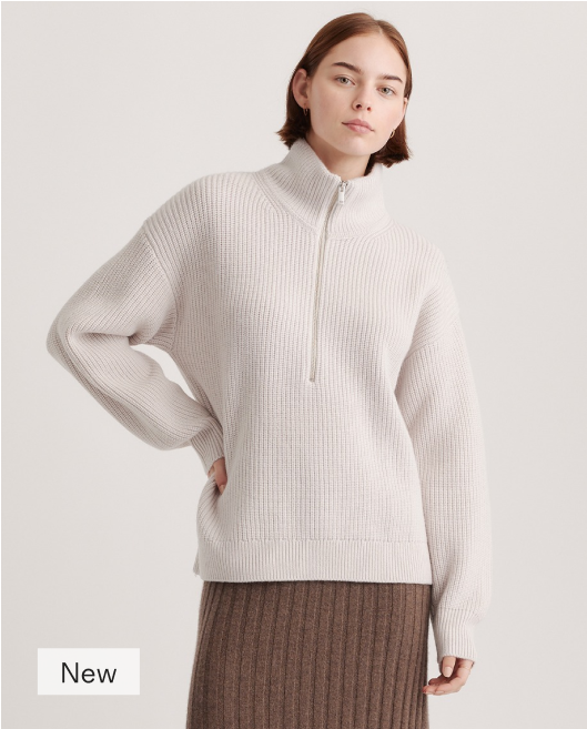 Australian Merino Wool Half Zip Sweater