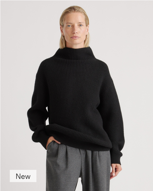 Australian Merino Wool Oversized Turtleneck Sweater