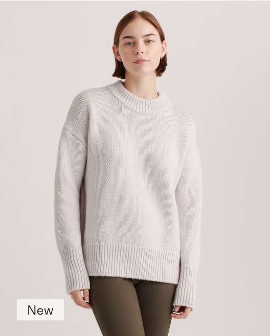 Australian Merino Wool Crewneck Oversized Sweater