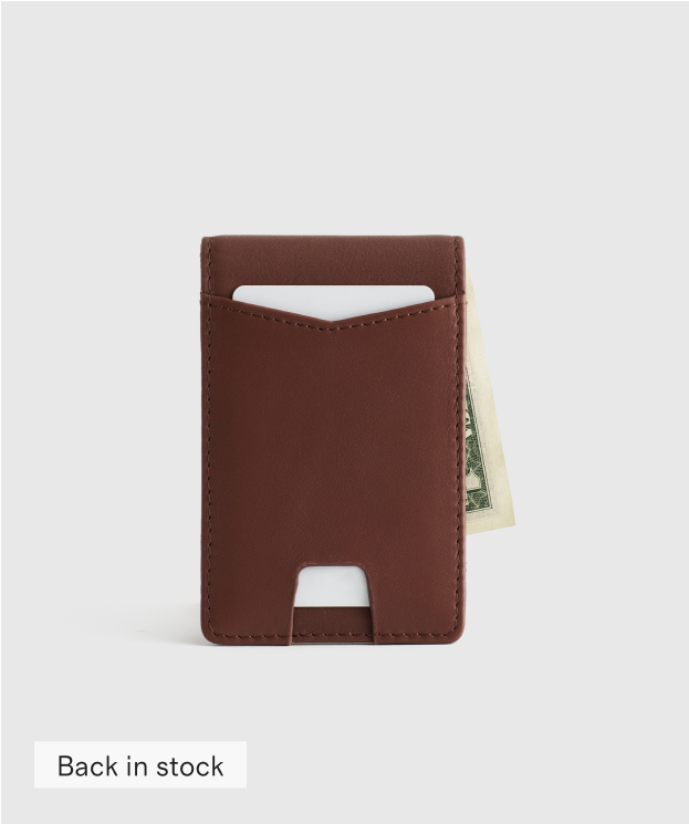 Italian Leather Money-Clip Wallet