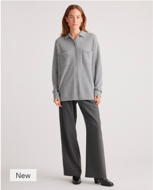 Mongolian Cashmere Button Down Sweater 
