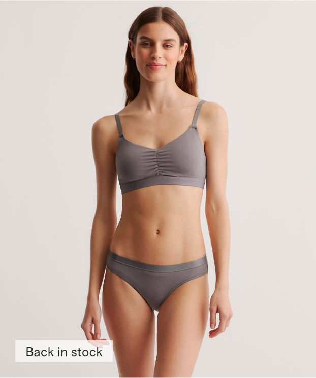 Micromodal Ruched Bralette (2-pack)