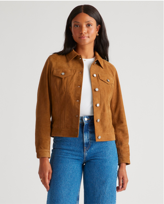 100% Suede Trucker Jacket
