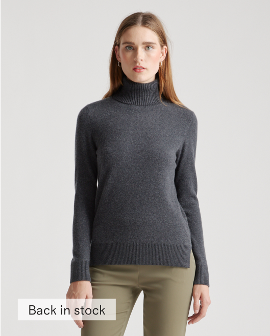 Super Luxe Baby Cashmere Turtleneck Sweater