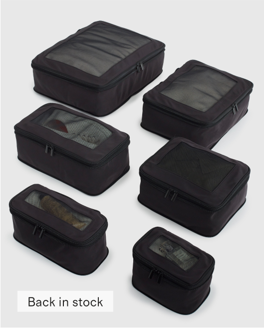 Eco Compression Packing Cubes (6-pack)
