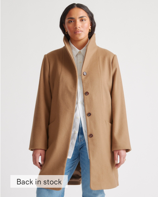 Italian Wool Cocoon Coat